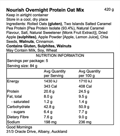 Nourish Apple & Cinnamon Overnight Oat Mix