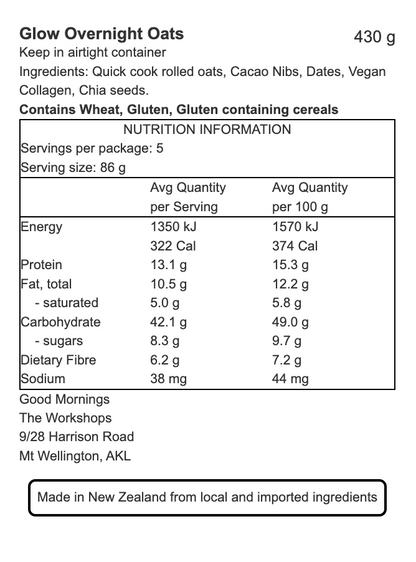 Glow Collagen Overnight Oat Mix